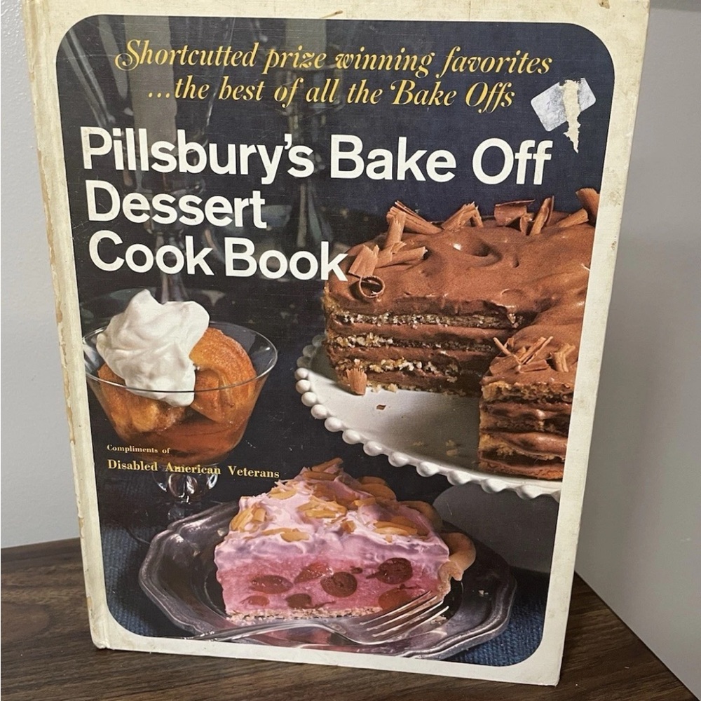 Pillsbury Bake Off Dessert Cookbook Hardcover Illustrated Baking Recipes